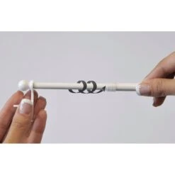 Tringle Extensible Fix'vit (30 à 50 Cm) Argent 6 Tringle Extensible Fix'vit (30 à 50 Cm) Argent -Eminza tringle fix vit l50 cm argent 21774 4