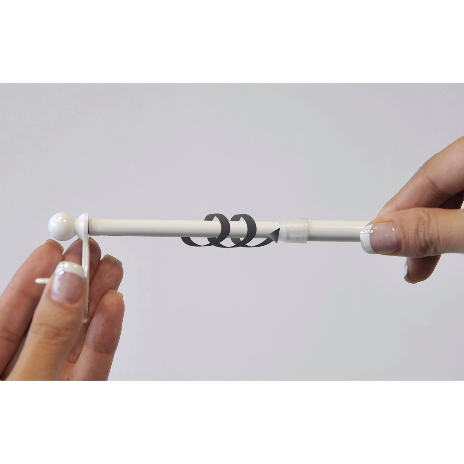 Tringle extensible Fix'vit (30 à 50 cm) Blanc Tringle Extensible Fix'vit (30 à 50 Cm) Blanc -Eminza tringle fix vit l50 cm blanc 21773 5