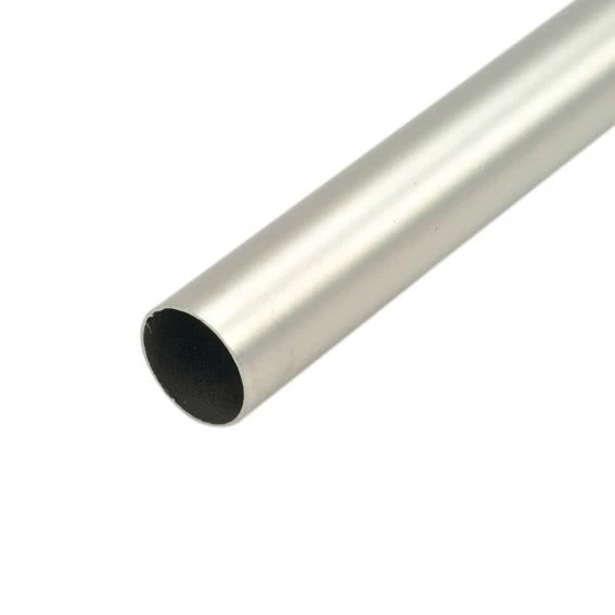 Tringle rideau métal (L200 cm / D20 mm) Jim Argent mat Tringle Rideau Métal (L200 Cm / D20 Mm) Jim Argent Mat -Eminza tube fer forge 2 m argent mat 15236 1