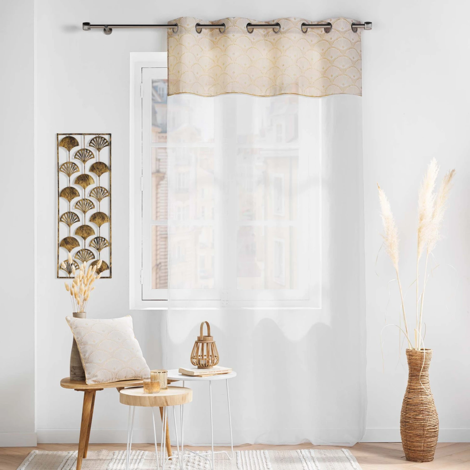 Voilage (140 x 240 cm) Lorina Beige Voilage (140 X 240 Cm) Lorina Beige -Eminza voilage 140 x 240 cm lorina beige 130526 1692185623