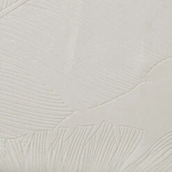 Voilage (140 X 240 Cm) Feuille Blanc -Eminza voilage devo feuil blc 140x240 74783 2