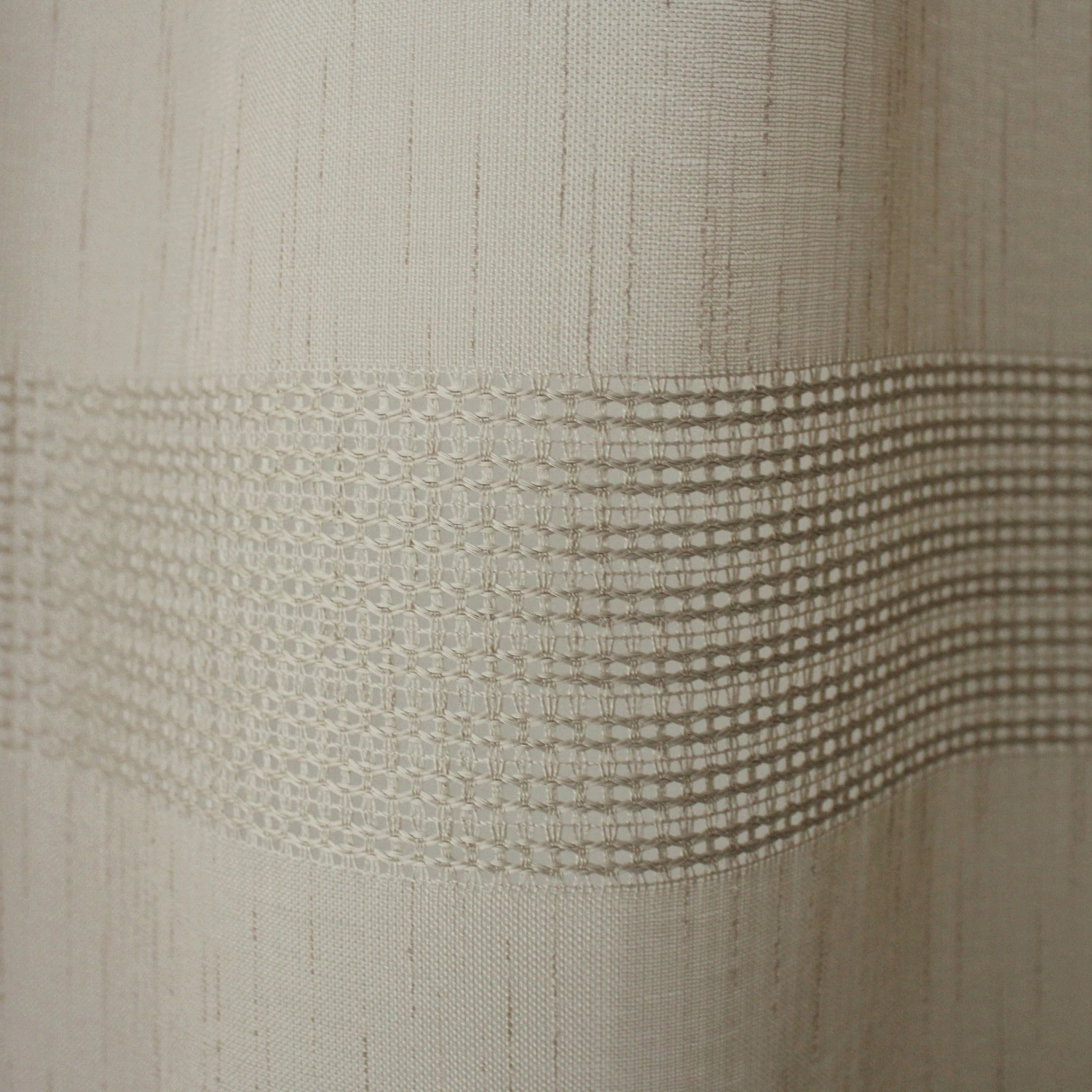 Voilage (140 x 240 cm) Mia Beige Voilage (140 X 240 Cm) Mia Beige -Eminza voilage effet lin bande ajoure 8 oeillets mtal argent diam tre intrieur 4 cm 140x240cm mia lin 131029 1690897617