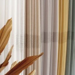 Voilage (140 X 240 Cm) Mia Beige 5 Voilage (140 X 240 Cm) Mia Beige -Eminza voilage effet lin bande ajoure 8 oeillets mtal argent diam tre intrieur 4 cm 140x240cm mia lin 131029 1690897641