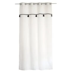 Voilage (140 X 240 Cm) Linea Noir -Eminza voilage linea 100 polyester 140 x240cm noir 120997 1659449614