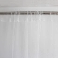 Voilage Moustiquaire (300 X 240 Cm) Moustik Blanc -Eminza voilage moustiquaire passe tringle diam tre 4 8cm 300x240 cm moustik blanc 127107 1675092446