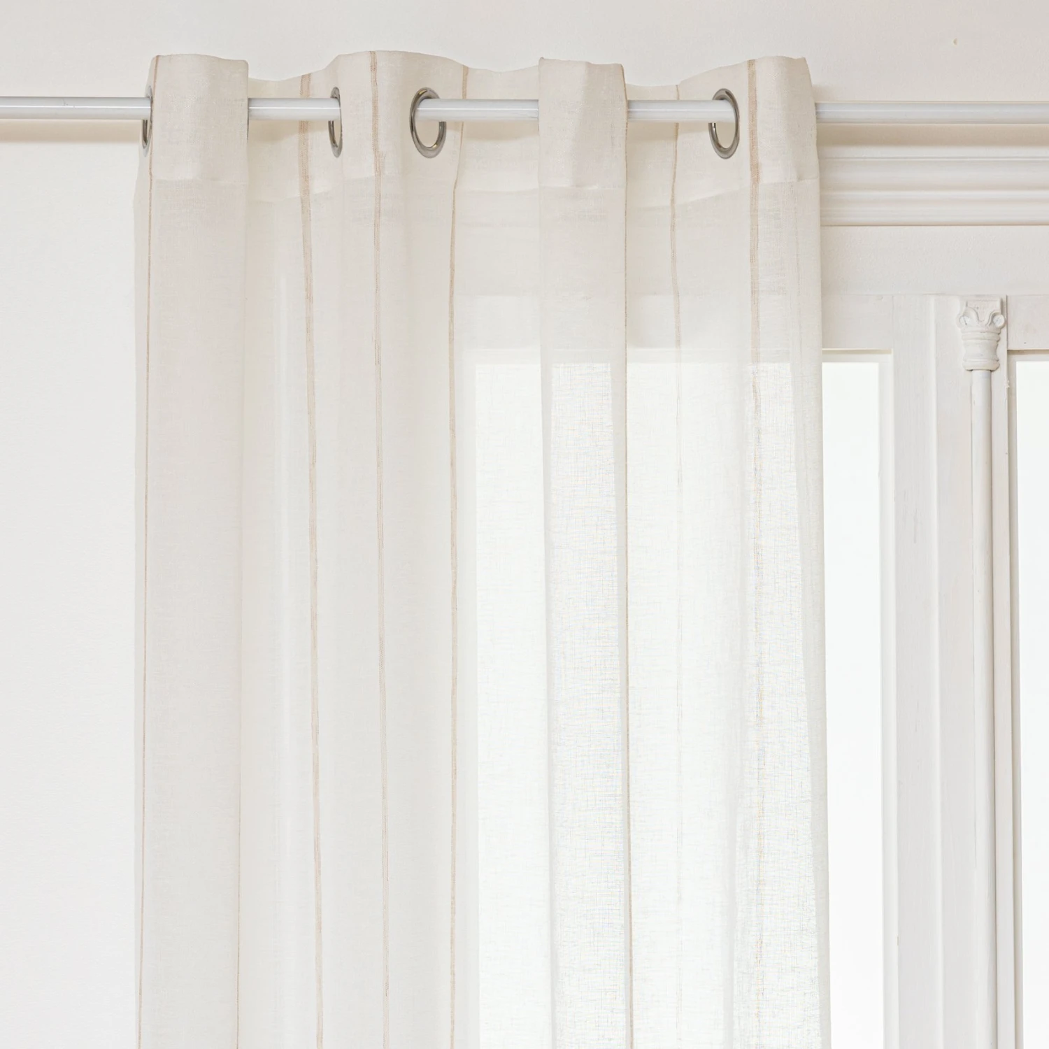 Voilage (140 x 240 cm) Nata Blanc Voilage (140 X 240 Cm) Nata Blanc -Eminza voilage nata ray fin 140x240 126435 1675170223