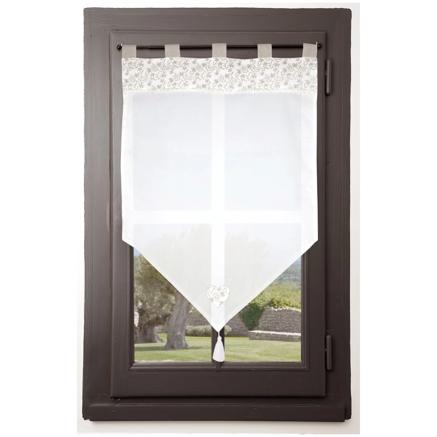 Voilage vitrage (60 x 90 cm) Sophie Beige Voilage Vitrage (60 X 90 Cm) Sophie Beige -Eminza voilage vitrage 60 x 90 cm sophie beige 125181 1677856258